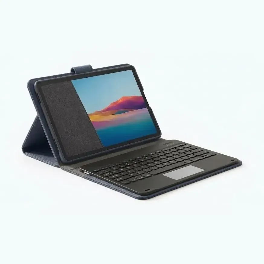 FUNDA TABLET 10 CON TECLADO AZUL