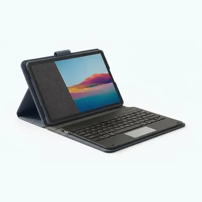 FUNDA TABLET 10 CON TECLADO AZUL