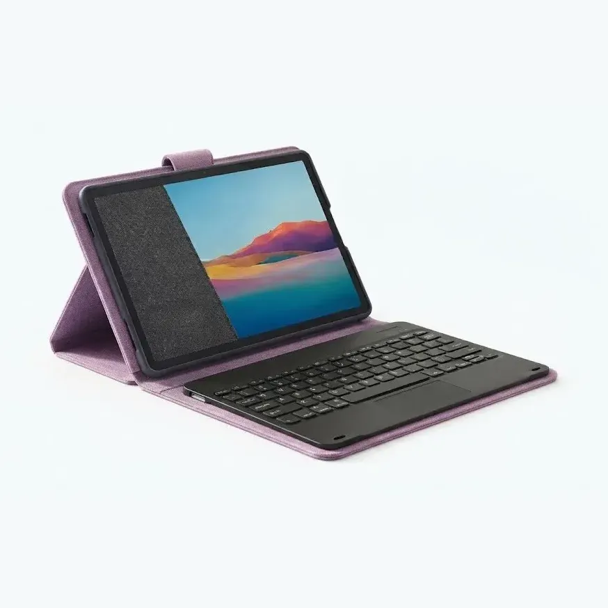 FUNDA TABLET 10 CON TECLADO LILA