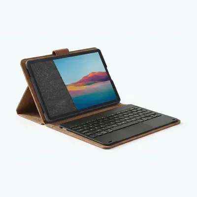 FUNDA TABLET 10 CON TECLADO MARRON