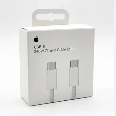 CABLE APPLE TIPO C A TIPO C 240W 2M MALLADO