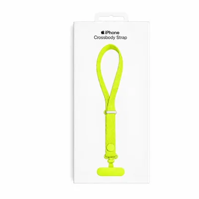 CORREA CORTA TIPO APPLE AMARILLO NEON