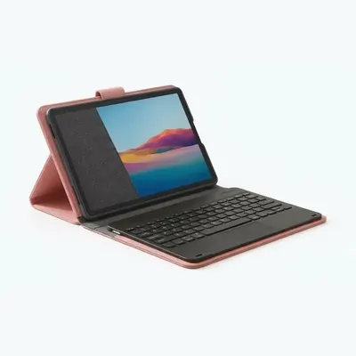 FUNDA TABLET 10 CON TECLADO ROSADO