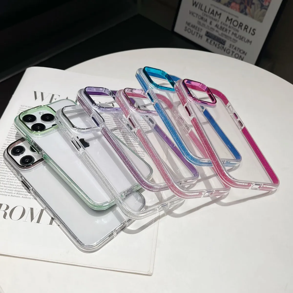 TRANSPARENTE BORDE BRILLO IPHONE 15 PRO