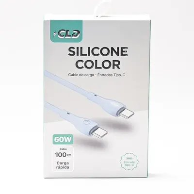 CABLE CLD SILICONE COLOR TIPO C A TIPO C 1M