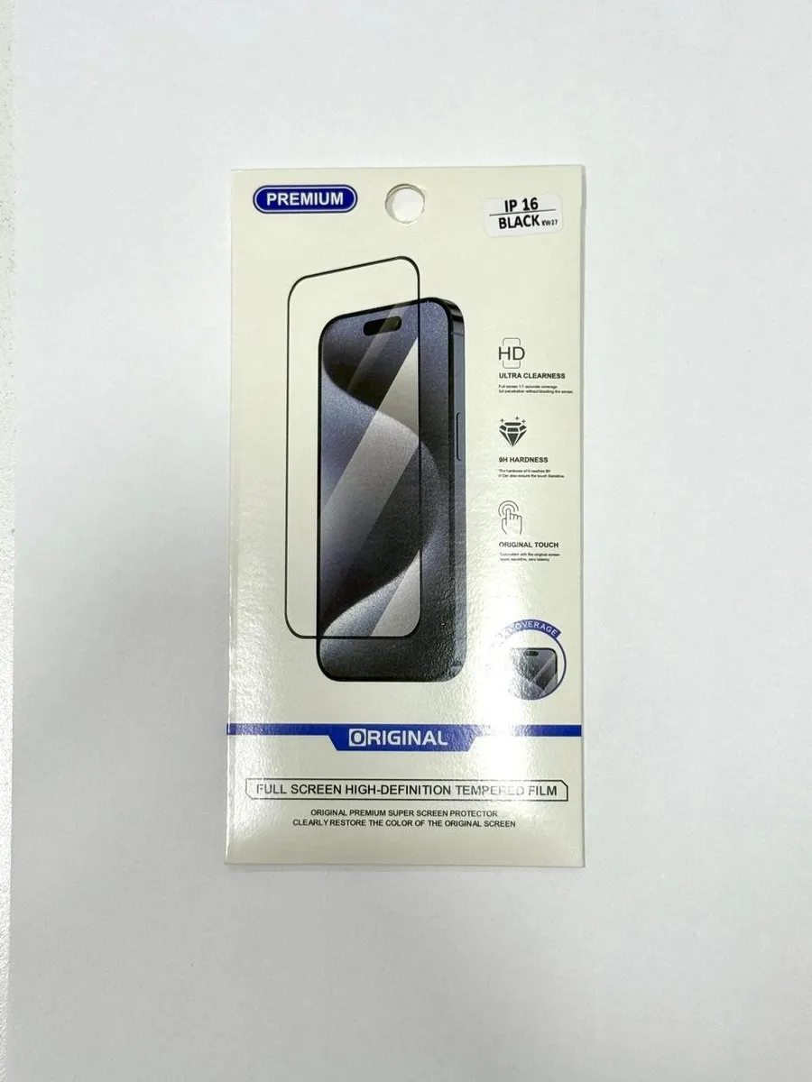 VIDRIO 6D IPHONE 16 PRO MAX CAJA 10 UNIDADES