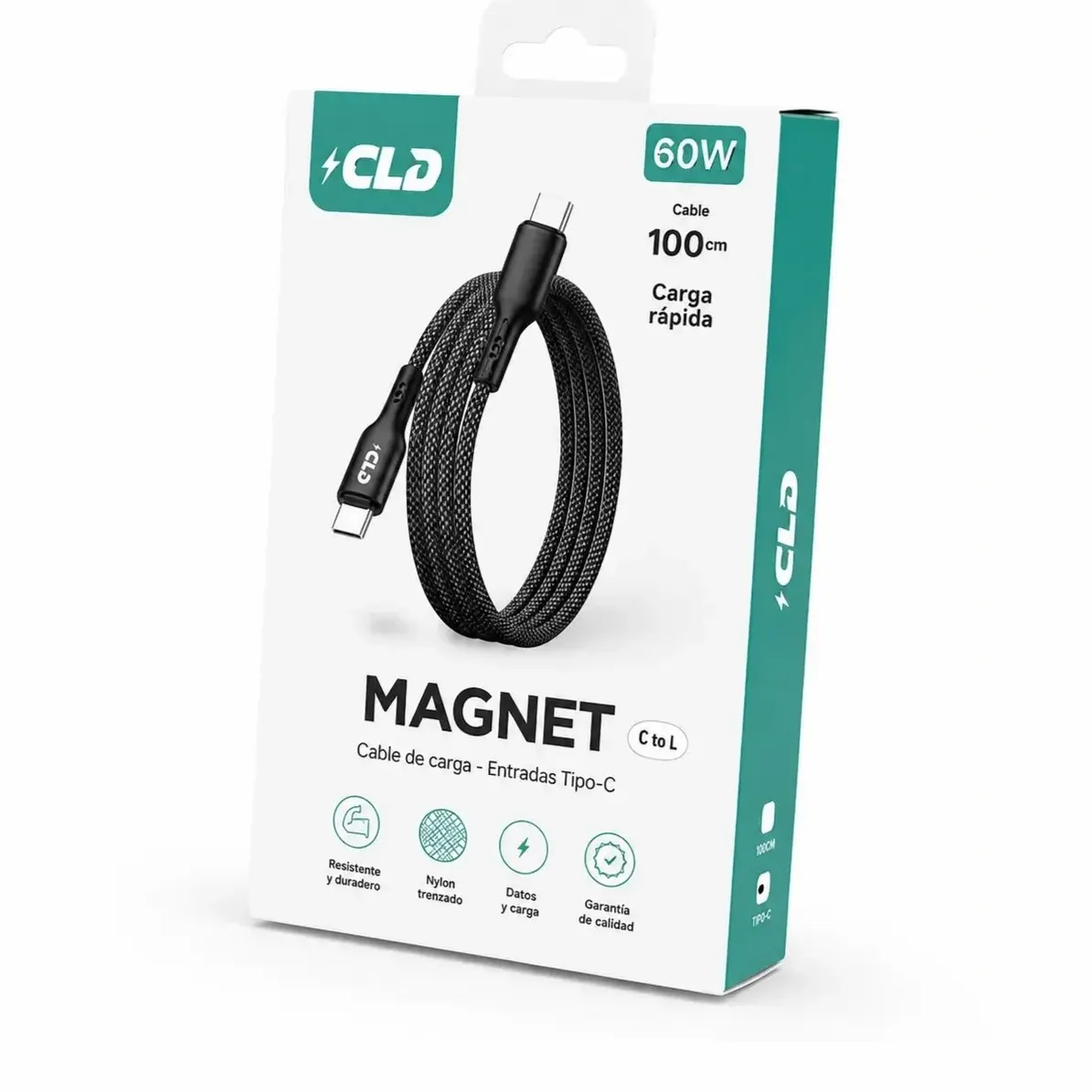 CABLE CLD MAGNET TIPO C A TIPO C 1 METRO