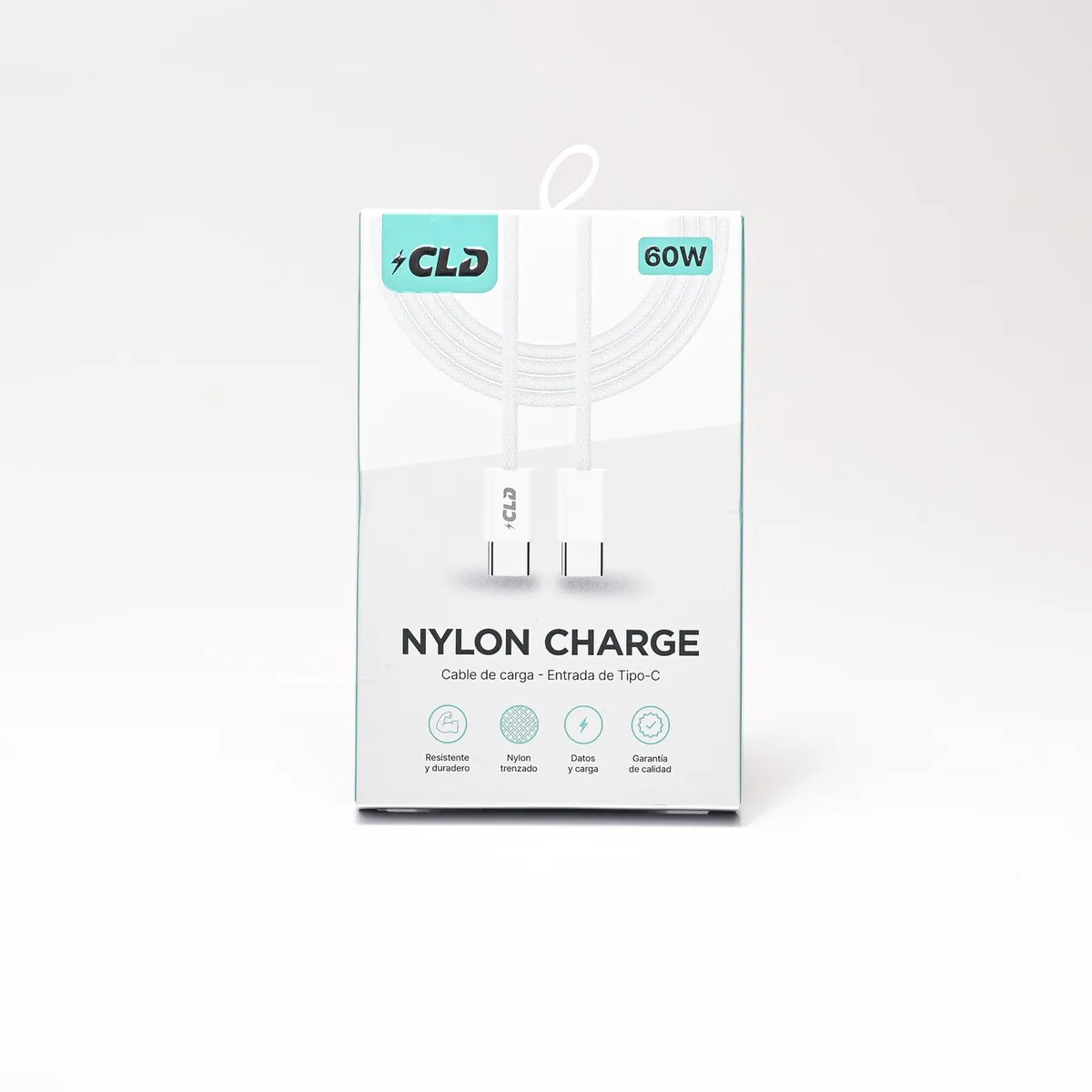 CABLE CLD NYLON CHARGE TIPO C A TIPO C 1M