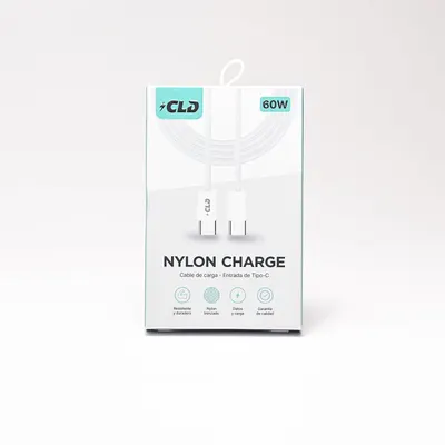 CABLE CLD NYLON CHARGE TIPO C A TIPO C 2M