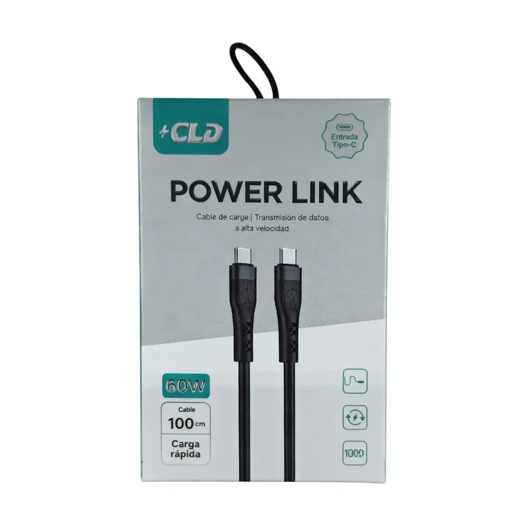 CABLE CLD POWER LINK TIPO C A TIPO C 2 METROS