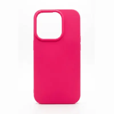 SILICONA SIN LOGO IPHONE 14 PRO FUCSIA