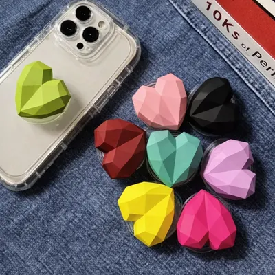 POPSOCKET CORAZON TRIDIMENSIONAL ROSA CLARO
