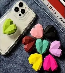 POPSOCKET CORAZON TRIDIMENSIONAL ROSA