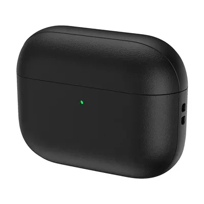 FUNDA ECOCUERO AIRPODS PRO 2 NEGRO