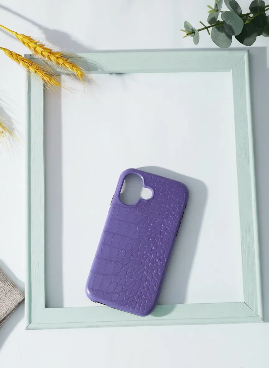 FUNDA COCODRILO IPHONE 11 LILA