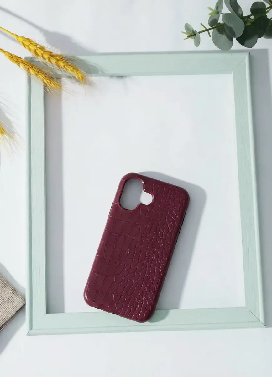FUNDA COCODRILO IPHONE 15 PRO BORDO