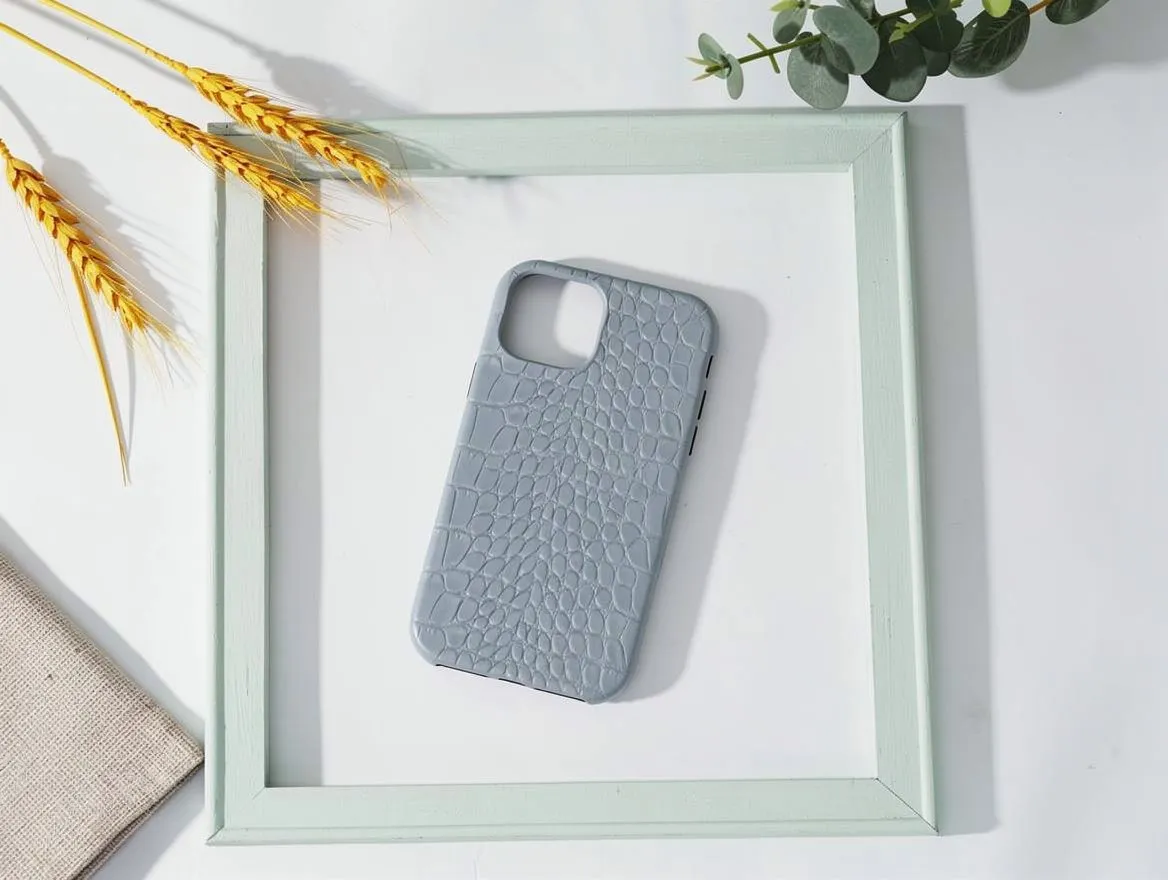 FUNDA COCODRILO IPHONE 11 GRIS