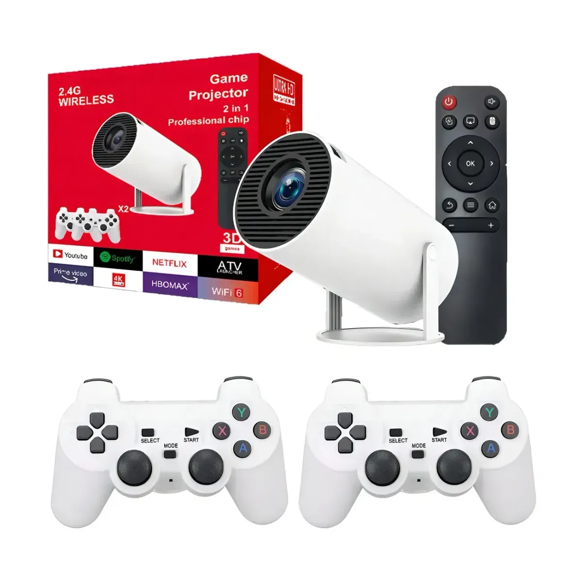 PROYECTOR SMART GAMING CON DOS MANDOS