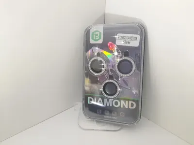VIDRIO CAMARA DIAMANTE IPHONE 13/ MINI SILVER