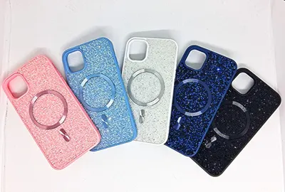 FUNDA MAGSAFE BRILLO METAL IPHONE 15 PRO