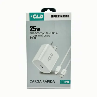CARGADOR PARED CLD CW08 25W CABL LIGHT A TC