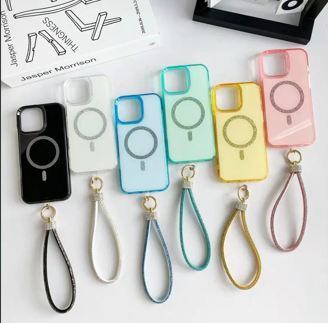 FUNDA MAGSAFE DIAMANTE IP 16E SIN CORREA