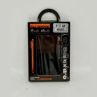 VIDRIO CAMARA METAL COMPLETO IPH 17 AIR BLACK