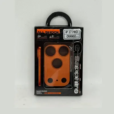 VIDRIO CAMARA METAL COMPLETO IP 17 PRO ORANGE