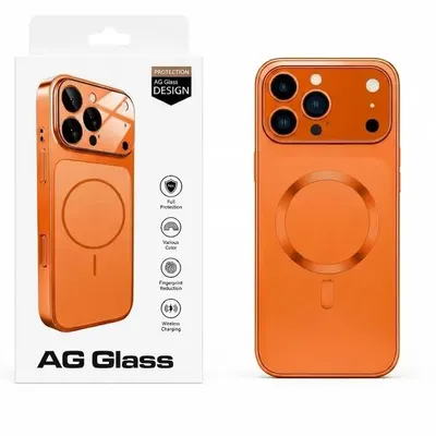 AG GLASS REFORZADA IPH 14 NARANJA