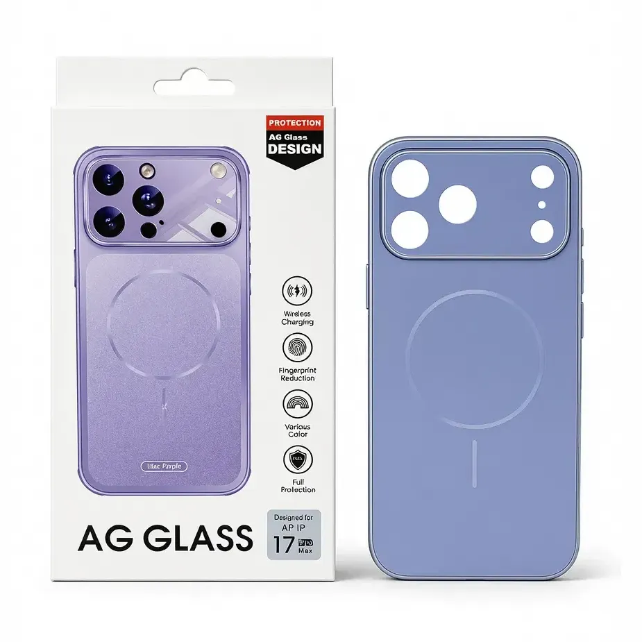 AG GLASS REFORZADA IPH 15 LILA