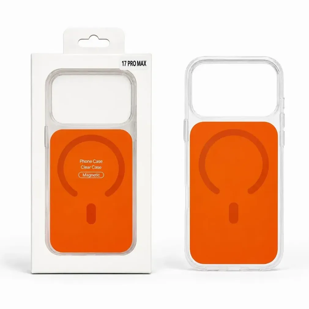 ACRYLIC MAGNETIC COVER IPH 15 NARANJA