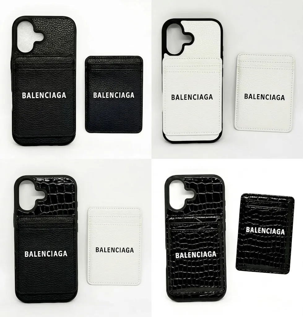 FUNDA BALENCIAGA 17 P MAX CON TARJETER BLANCO