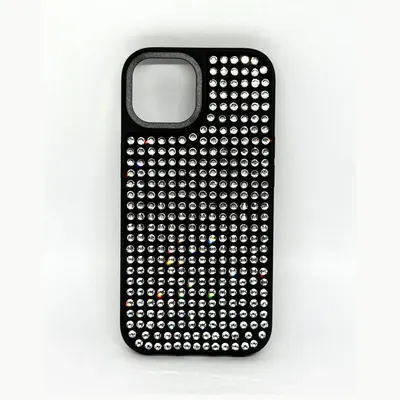 GLAM STRASS CASE IPH 17P/18P PLATEADO