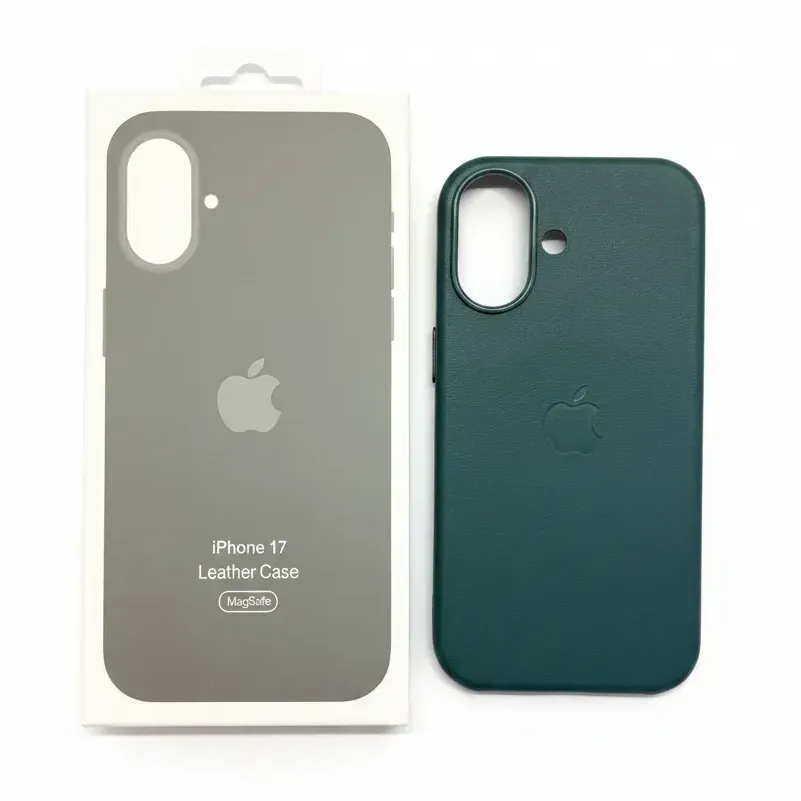 LEATHER CASE APPLE MAGSAFE IPH 13 VERDE