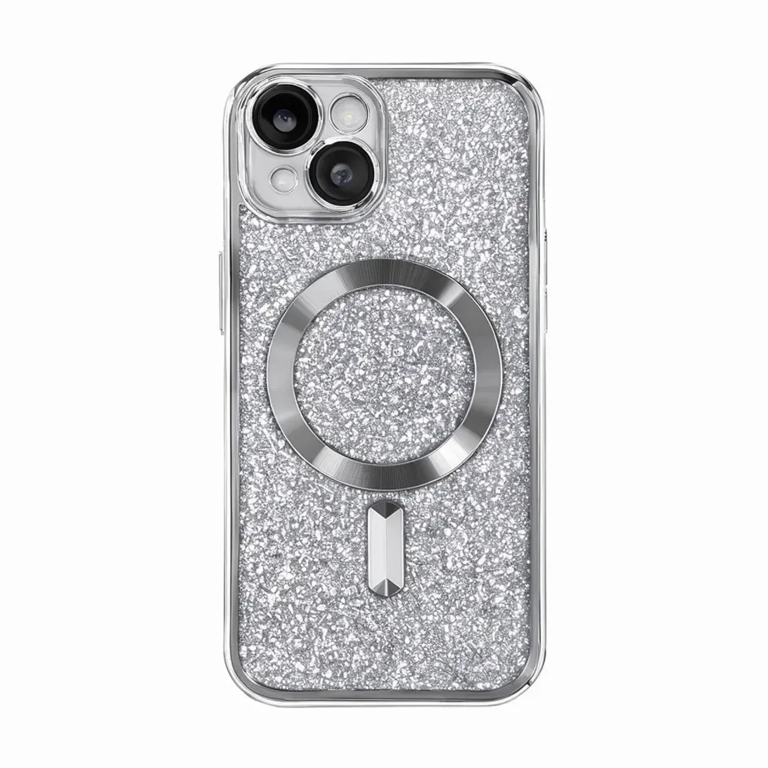 FUNDA CD ELECTROPLATING MAGSAFE IP 17 P PLATA