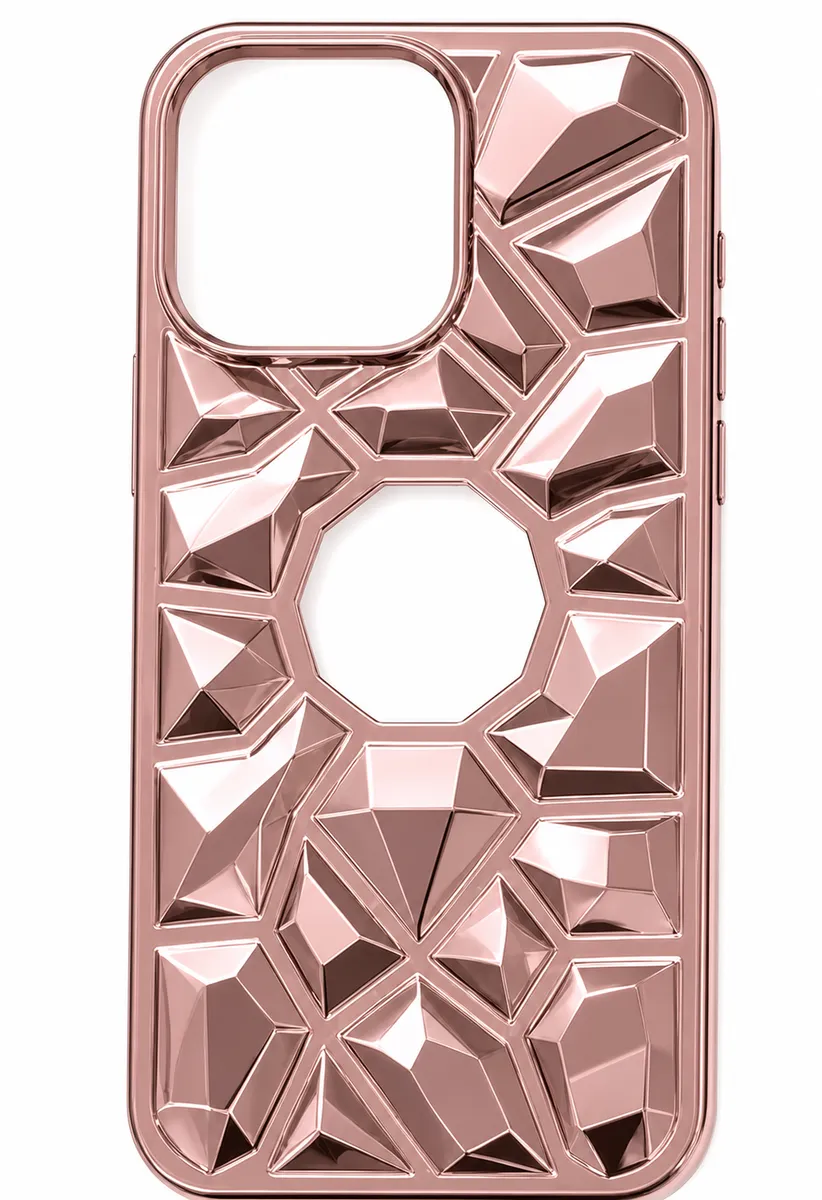 ELECTROPLATING DISEñO COLOR IPH 17 ROSA