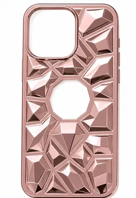 ELECTROPLATING DISEñO COLOR IPH 17 ROSA