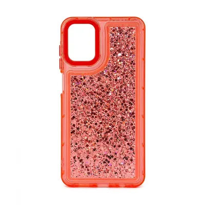 FUNDA BRILLANTINA MOTO G56 ROJO