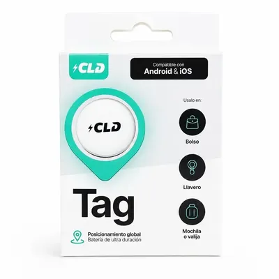 LOCALIZADOR TAG CLD PARA IOS Y ANDROID BLANCO