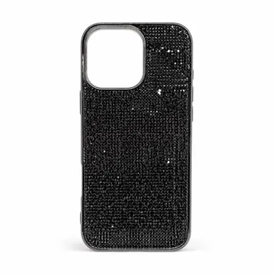 FUNDA DIAMANTE ELECTROPLATING IPH 11 NEGRO