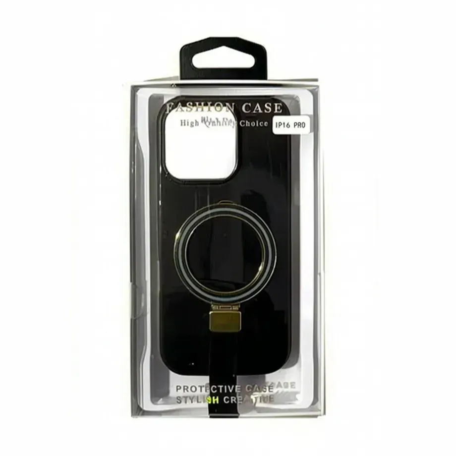 FUNDA GLOSSYMAGSAFE PACKING IPH 16 NEGRO