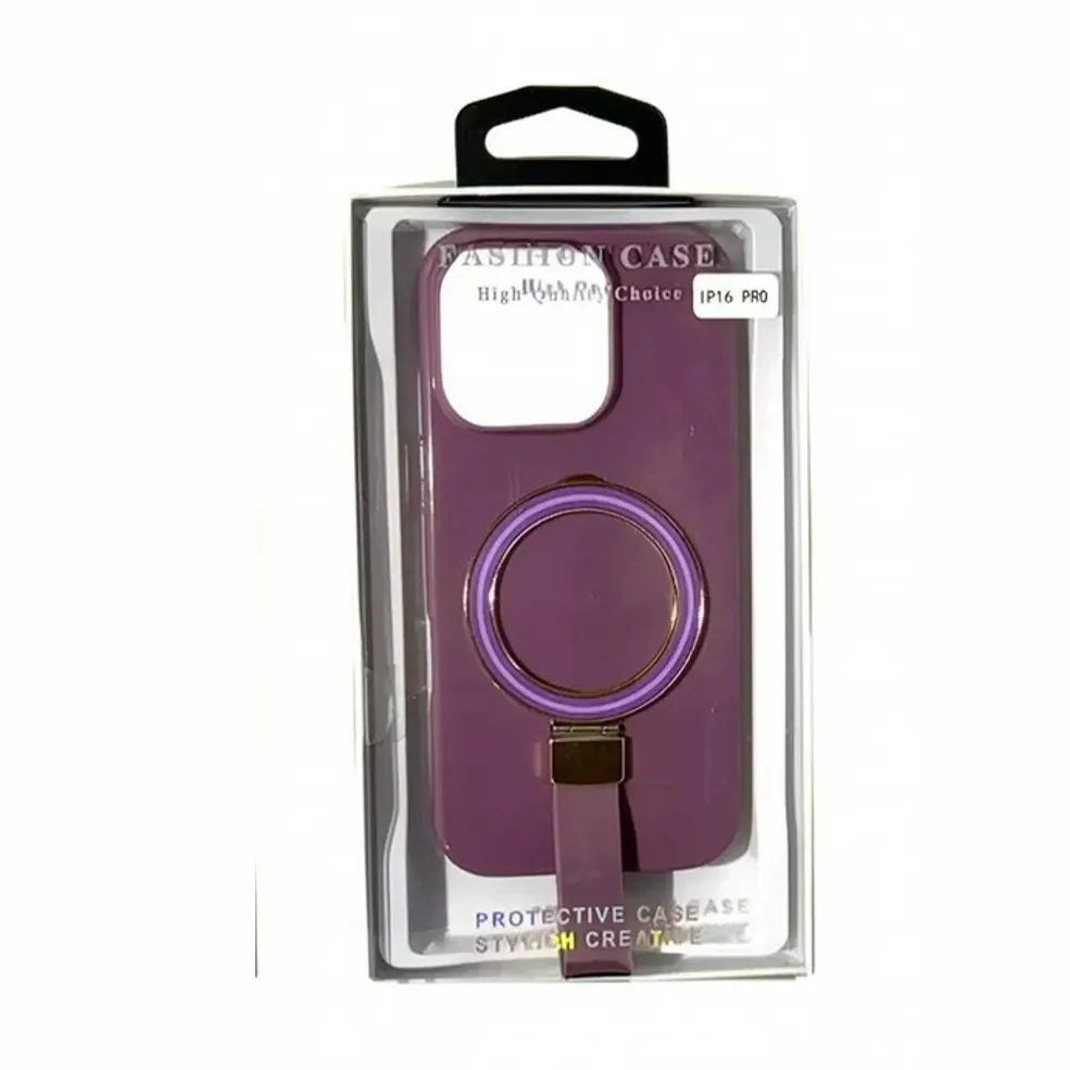 FUNDA GLOSSYMAGSAFE PACKING IPH 15 MORADO