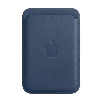 WALLET CON LOGO APPLE AZUL