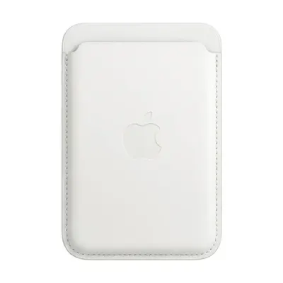 WALLET CON LOGO APPLE BLANCO