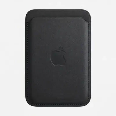 WALLET CON LOGO APPLE NEGRO