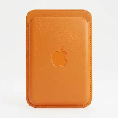 WALLET CON LOGO APPLE NARANJA