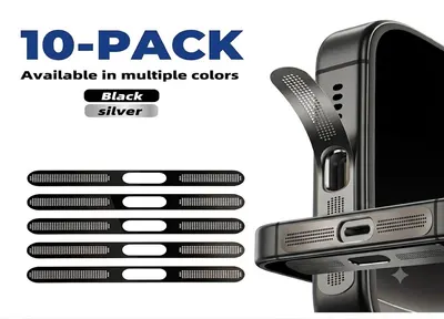 CUBRE PIN IPHONE 17 SILVER PACK X 10