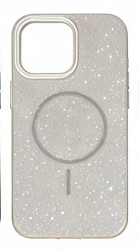 NUDE SHINE CASE IPHONE 15 PLATEADO
