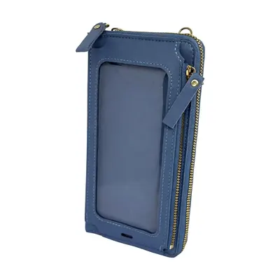 BILLETERA PORTA CELULAR AZUL
