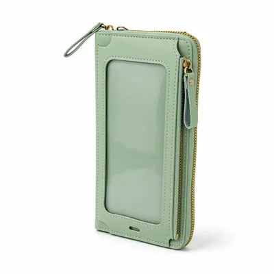 BILLETERA PORTA CELULAR VERDE